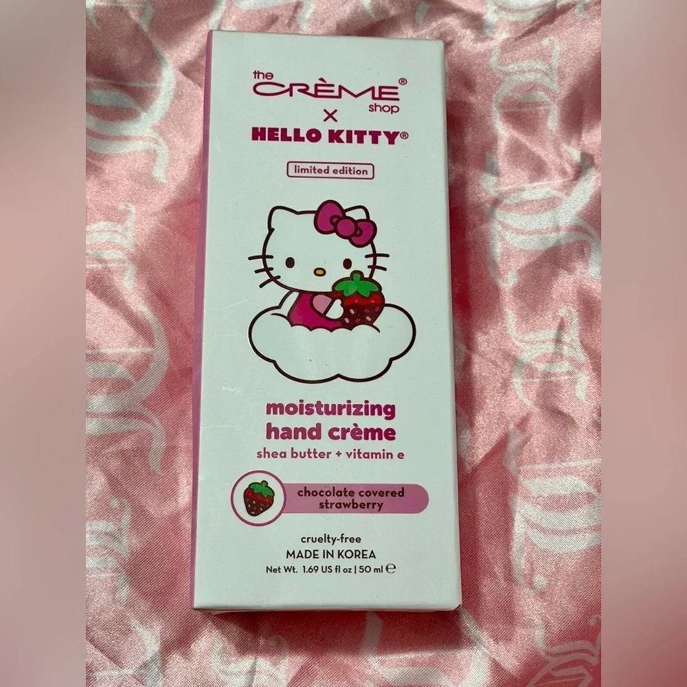 Hello Kitty Moisturizing Hand Crème in Chocolate covered Strawberry. NEW in box!